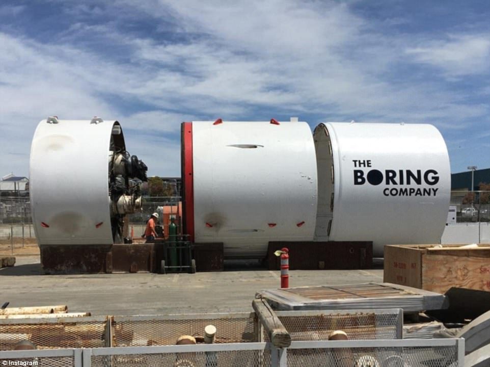 Super boring tunneler. | BoringCompany.com