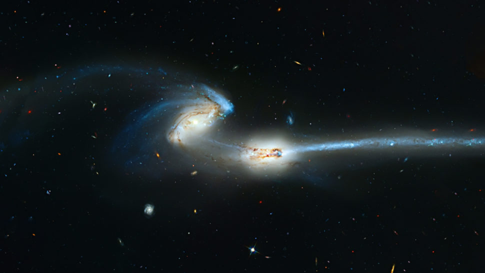 The Large and Small Magellan clouds, two galaxies near the Milky Way, have merged. | Image By Allexxandar | Shutterstock