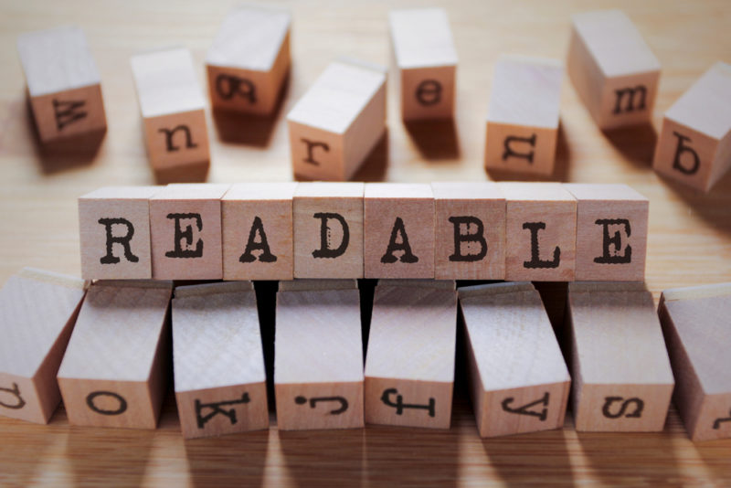 content writing readability